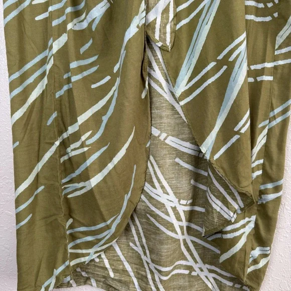 Anthropologie green blue beach swim wrap skirt sarong One size - Picture 4 of 10